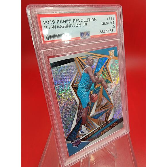 2019-20 Panini Revolution- Hornets Rookies #111 PJ Washington Jr. (RC) PSA 10 - Picture 3 of 5